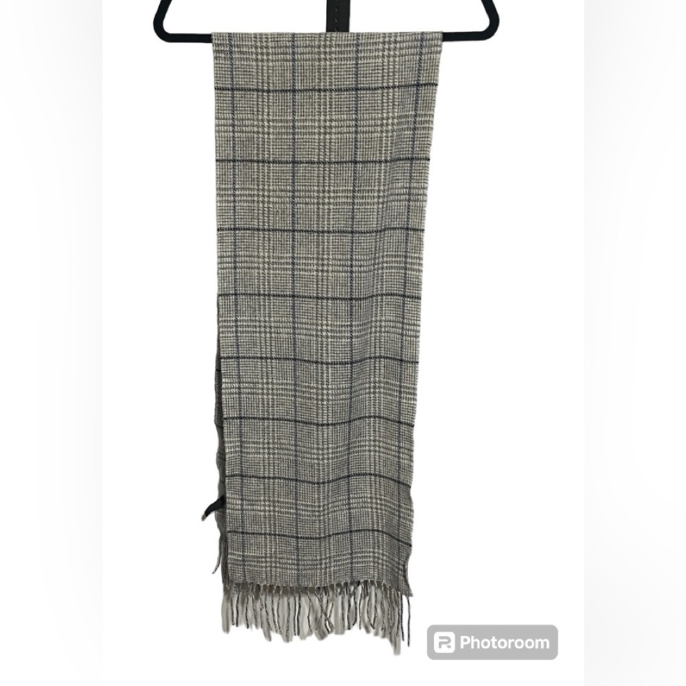 Enzo Mantovani Cashmere Plaid Scarf
